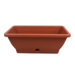 Ящик балконний IL-PE 40 см з піддоном - Білий