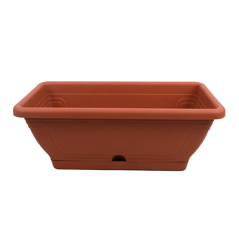 Ящик балконний IL-PE 40 см з піддоном - Білий