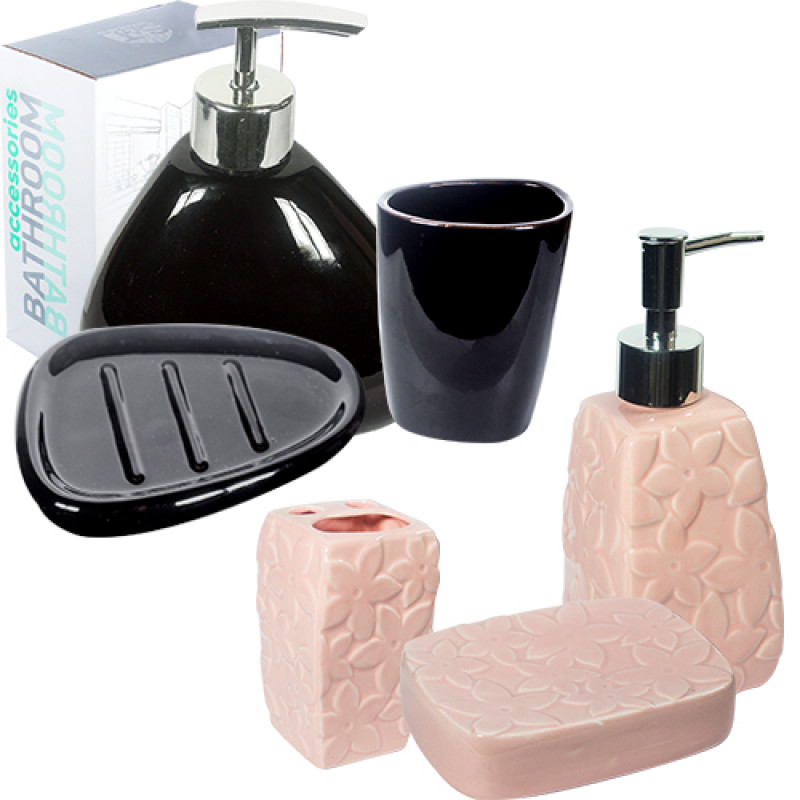 Набір аксесуарів для ванної 3 пр SNT 889-07-004 - Бірюзовий