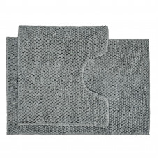Набір килимків для ванної Dariana Ананас 2 пр 55*50 50*80 см срібно-сірий 9341