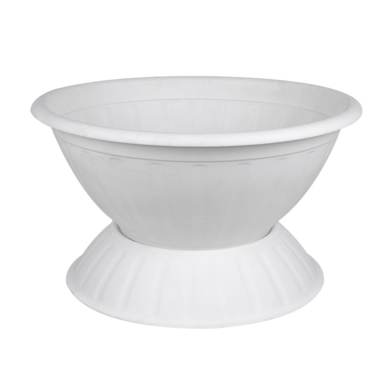 Горщик на низькій ніжці IL-PE Чаша 47,5 см  №2 - Фіолетовий Прозорий