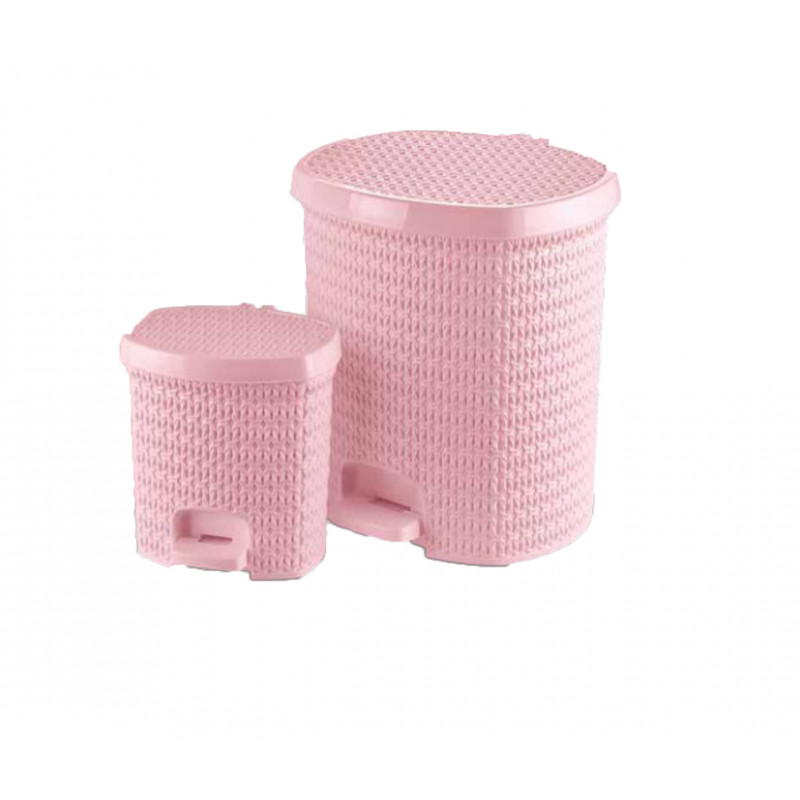 Ведро на педальце Tuppex 14 л TP-4503 - Розовый