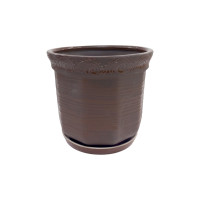 Горщик керамічний КООП Кіто Мокко 22 см 0078