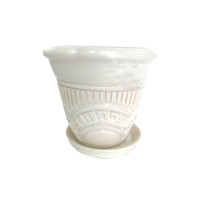 Горщик Конус Рим білий 19 см