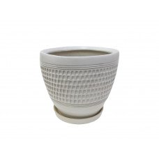 Набір горщиків КООП Варбург 4 пр h-25/22/18/12 см Колізей Білий 0025