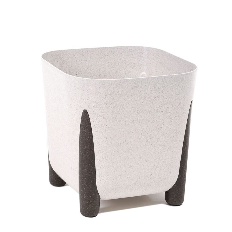 Горщик для квітів Ламела Фріда ЕКО Wood квадратний 26*26 см 249 - Зелений лісовий