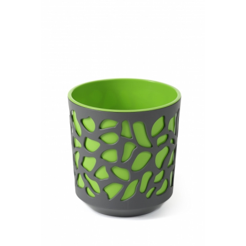 Горщик для квітів із вкладом Ламела Дует 19 см 761 - Аметист