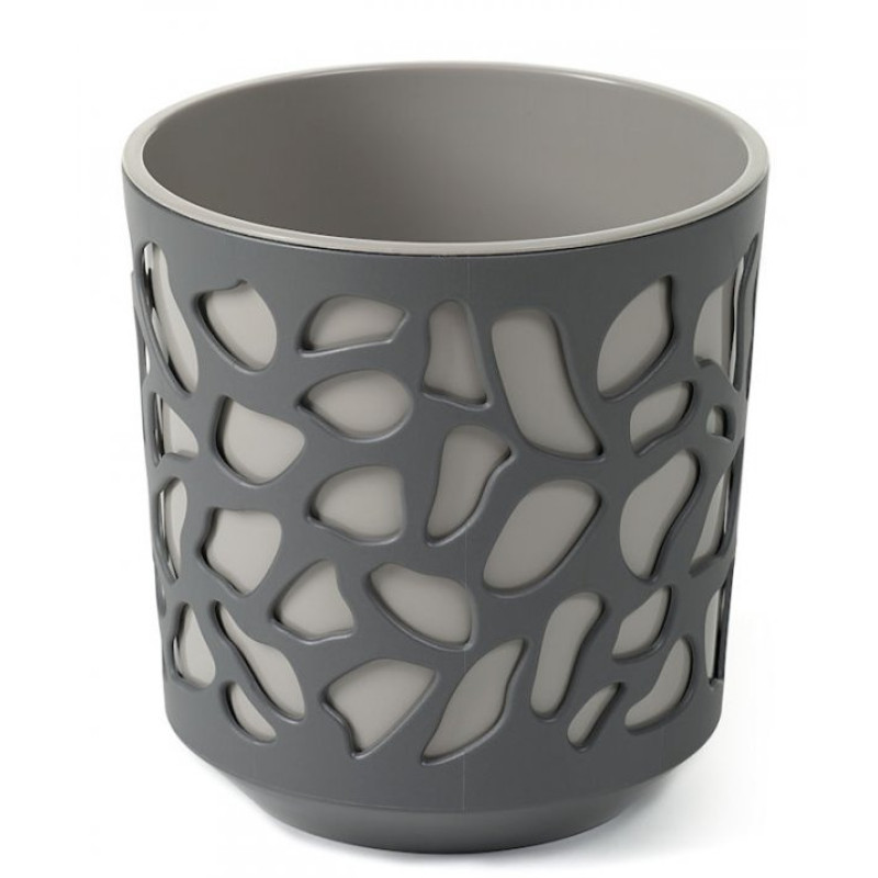 Горщик для квітів із вкладом Ламела Дует 19 см 761 - Аметист