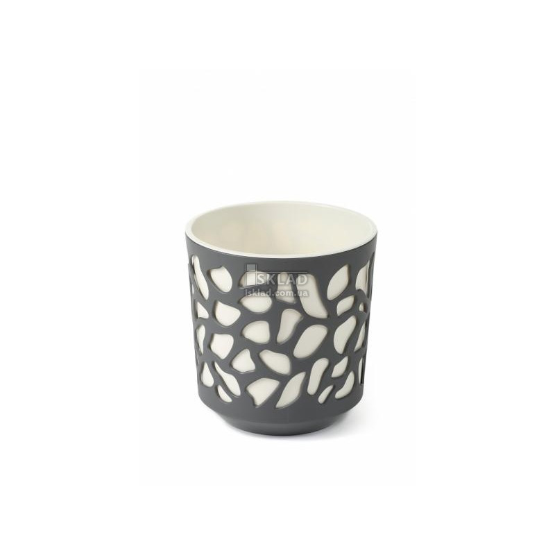 Горщик для квітів із вкладом Ламела Дует 19 см 761 - Аметист