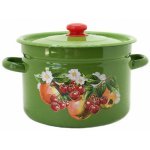 Каструля Idilia 7 л 1620/4 Яблука та вишня Зелені 39289 - White