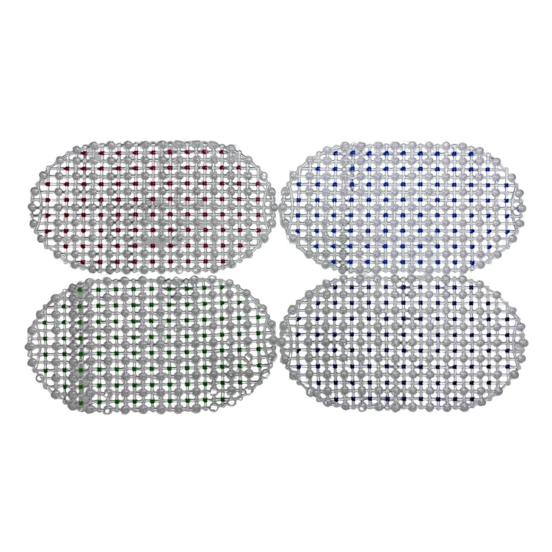 Килимок для душової Eco Fabric Крапка 63х34см Синій 6334-001 - Бежевий