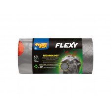 Пакеты для мусора усиленные Фрекен Бок LD Flexy 60 л 10 шт графит
