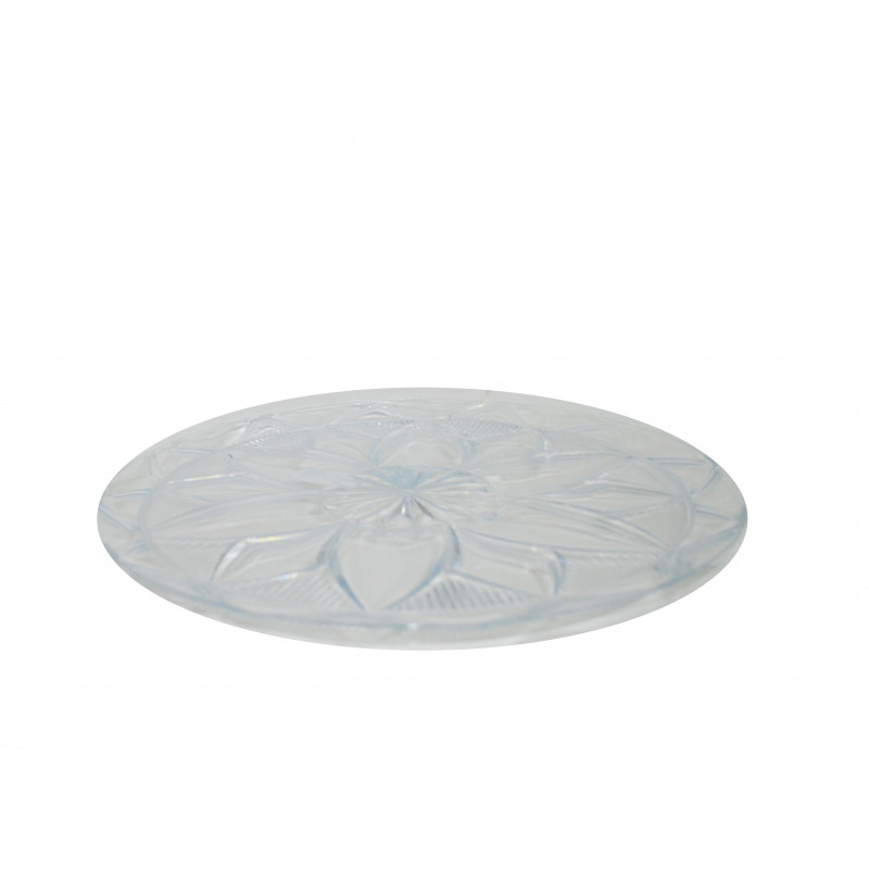 Піднос круглий Вг-Мікс 32 см Прозорий 60024  - Синій