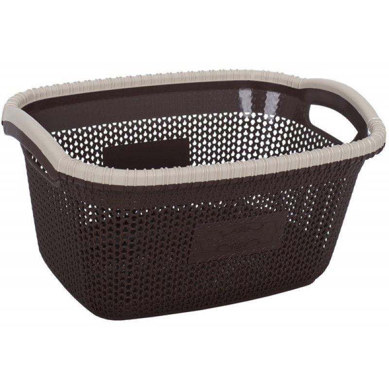 Кошик для білизни Violet House Віолетта 28 л 1003 - Коричневий