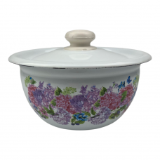 Салатник з кришкою Idilia 1,5 л 2608/2 Анабель Молочна