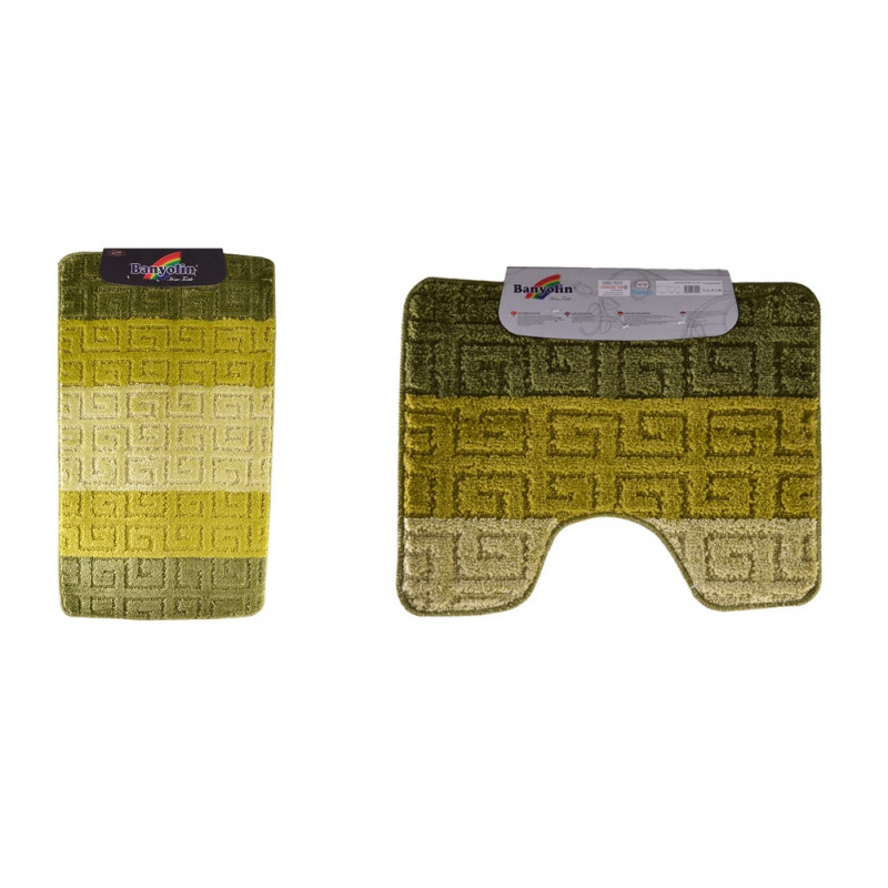 Набір килимків для ванної 60*100 см Banyolin Сільвер 2 пр