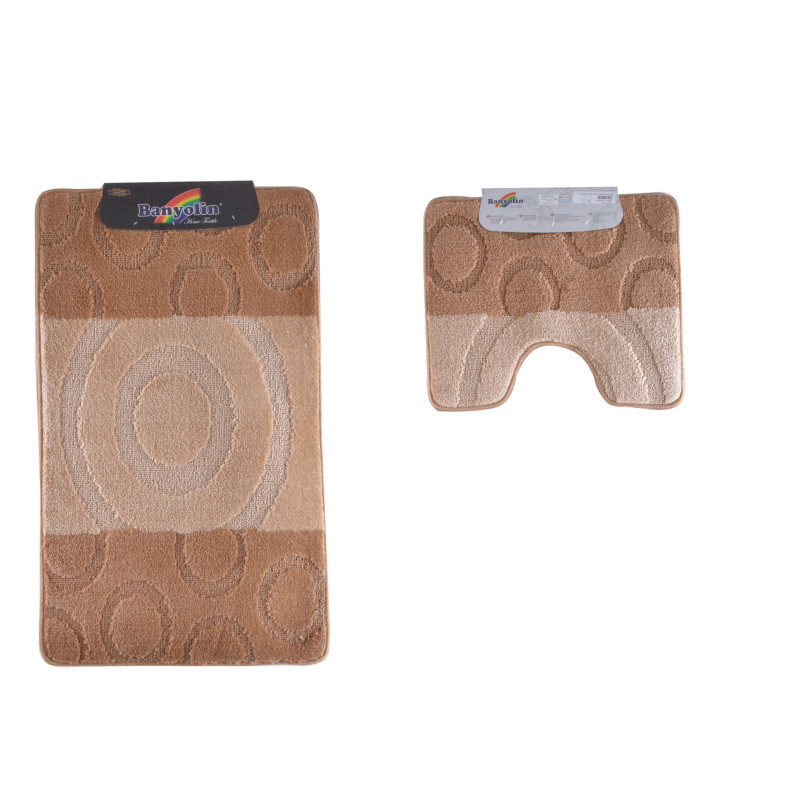 Набір килимків для ванної 60*100 см Banyolin Сільвер 2 пр