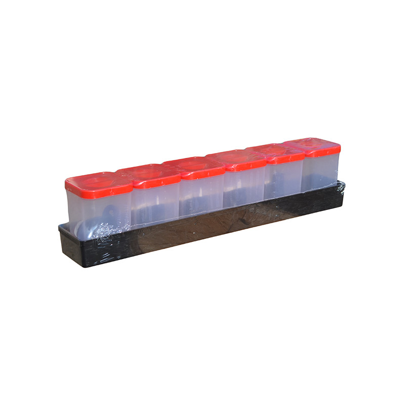 Набір банок для сипучих Вг-Мікс 6 пр 100 мл 113190 - Прозорий