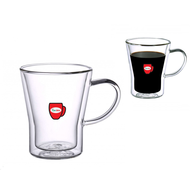 Набір кружок Con Brio подвійна стінка 2 шт 280 мл CB-8528-2 - Фіолетовий