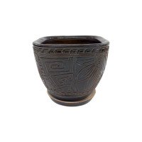 Горщик керамічний КООП Сицилія Лабіринт Ретро 17 см 0001