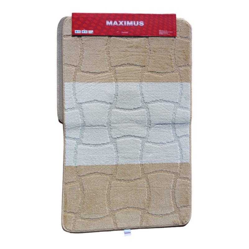 Килимок для ванної Maximus 67*120 см Моно 2540 Beige - Синій