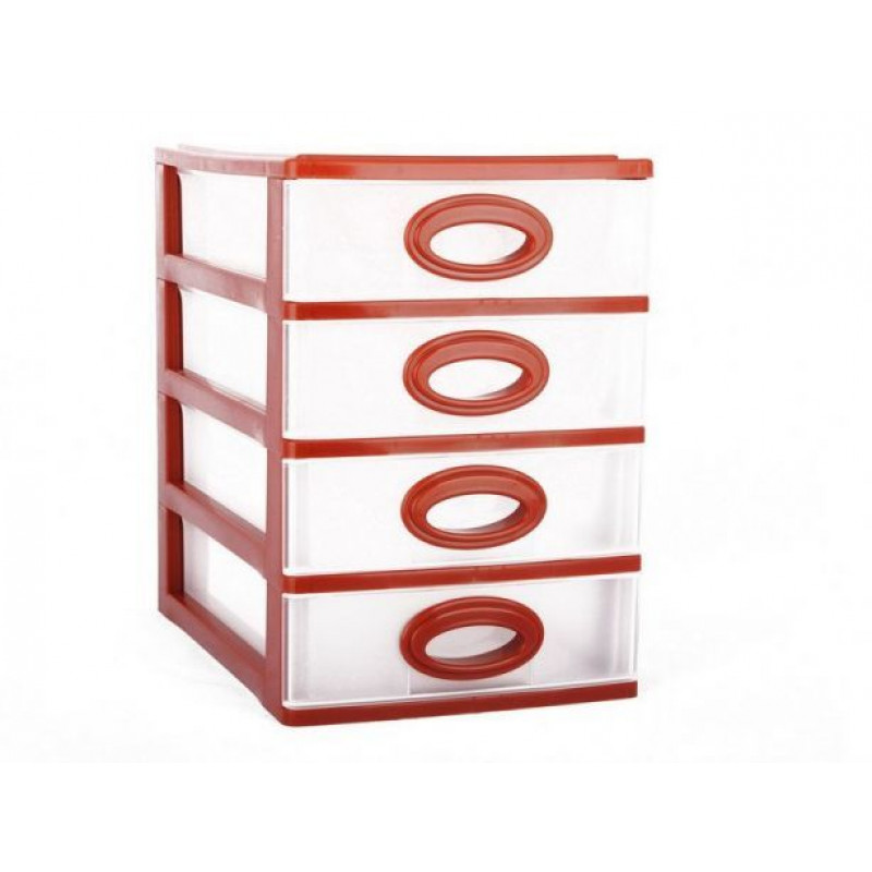 Комод канцелярський на 4 шухляди Консенсус Міні - Чорний