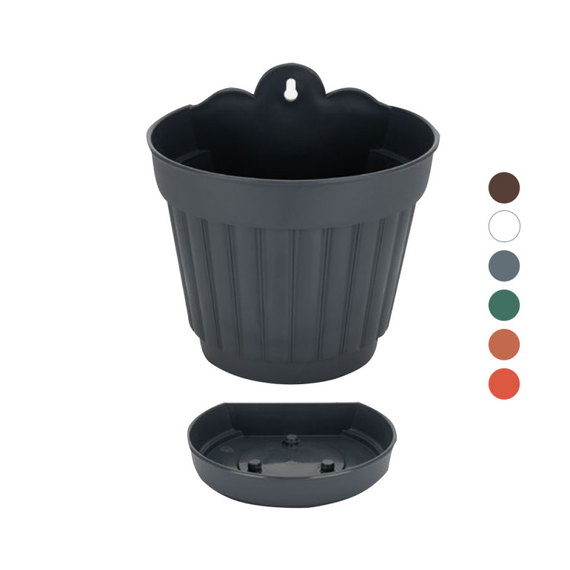 Горщик пристінний IL-PE 18 см 180*142 - Теракотовий