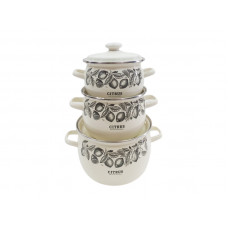 Набір каструль Idilia №926 Цитрус молочний 43370