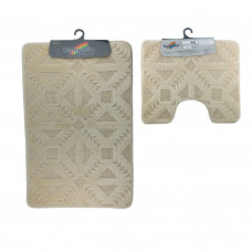 Набор ковриков для ванной 60*100 см Banyolin Классик CLT12 2 пр 153-Beige
