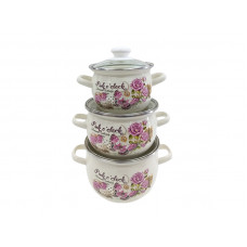 Набір каструль Idilia №6928 Час рожевого 41695