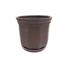 Горщик керамічний КООП Кіто Мокко 17 см 0078