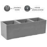 Горщик терасний Ламела Каро Дерево 90 см 845 - Лосось