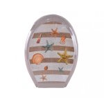 Крышка для унитаза PlastArt Design с рисунком BA-410 - Белый