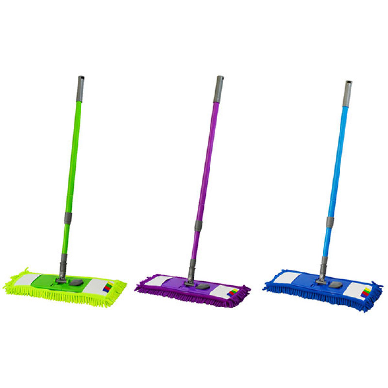 Швабра плоска локшина Eco Fabric 43 см бавовна EF-4026-GR - Сірий металік