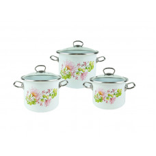 Набор кастрюль Idilia №1500 Цветочная вуаль 28487