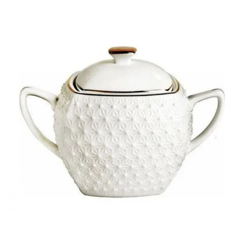 Цукорниця з ручкою фарфор Interos 500 мл Снігова Королева 932511-А  - Синій