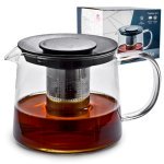 Чайник-заварник SNT з борисилікатного скла 1500 мл Universal 9123 - Червоний