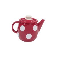 Чайник Idilia 1 л 2707/4 Білий горох Червоний 40201