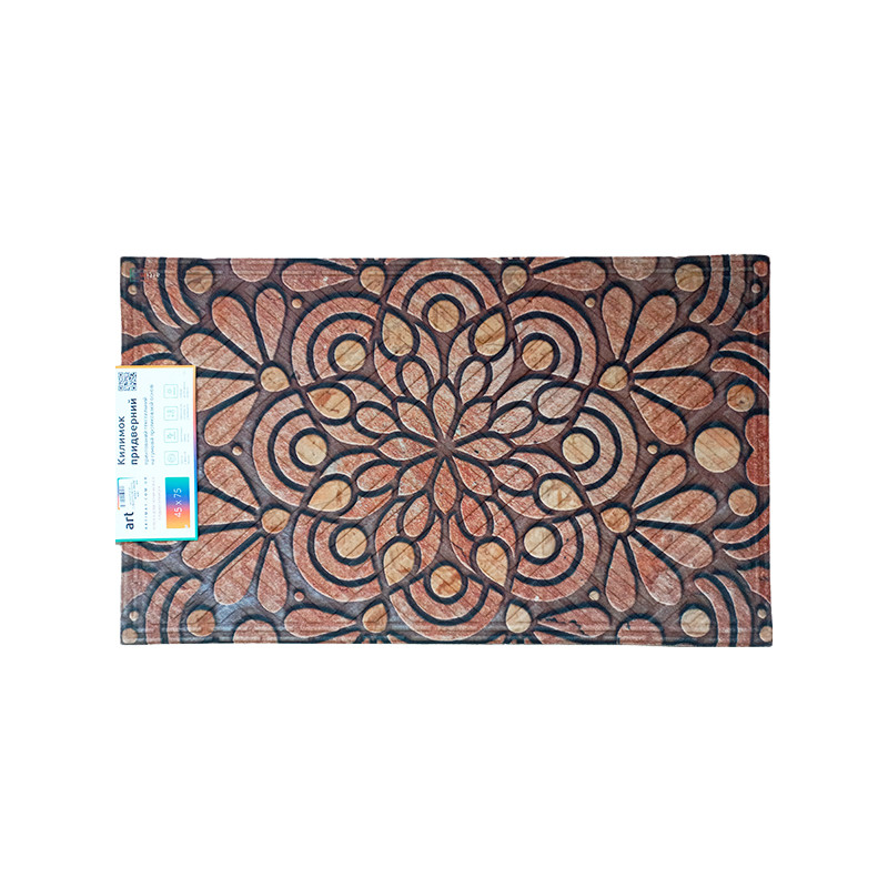 Килимок текстильний ДЗ 45*75 см Декор К-602-84 - Фуксія