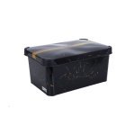 Контейнер для речей Violet House Marble Black 10 л 0647 - Фраппе