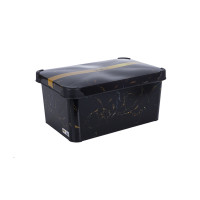 Контейнер для речей Violet House Marble Black 10 л 0647