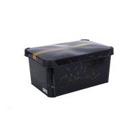 Контейнер для речей Violet House Marble Black 10 л 0647