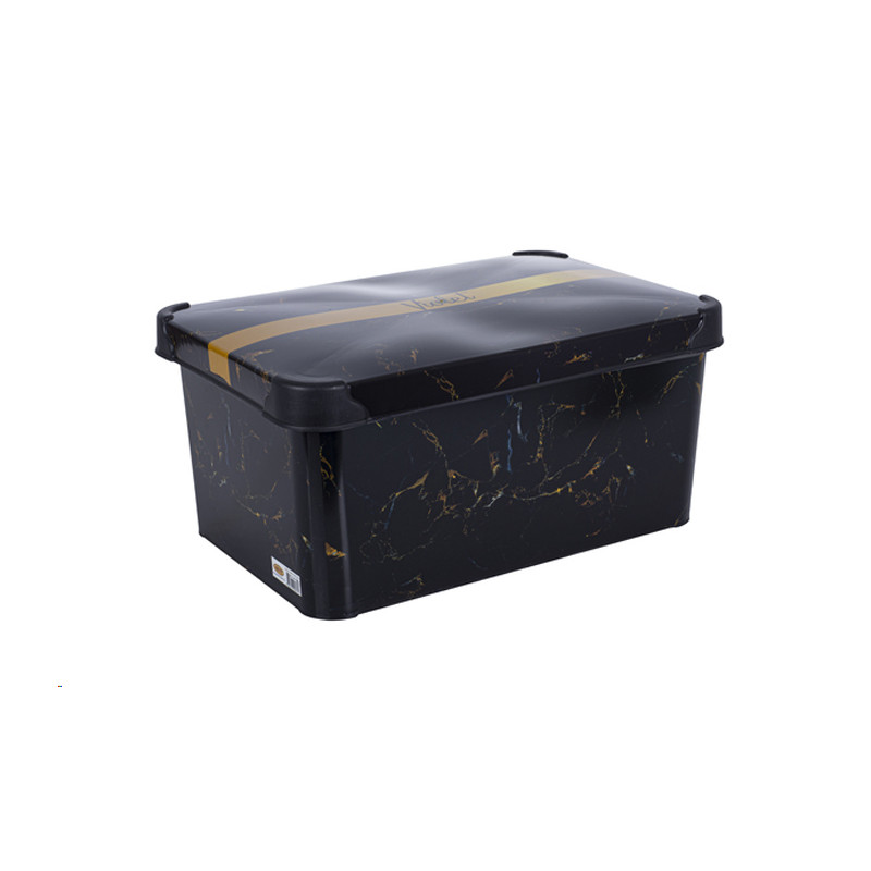 Контейнер для речей Violet House Marble Black 10 л 0647 - Фраппе