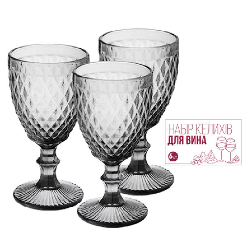 Набор бокалов для вина SNT 6 шт 320 мл Аргайл 9445