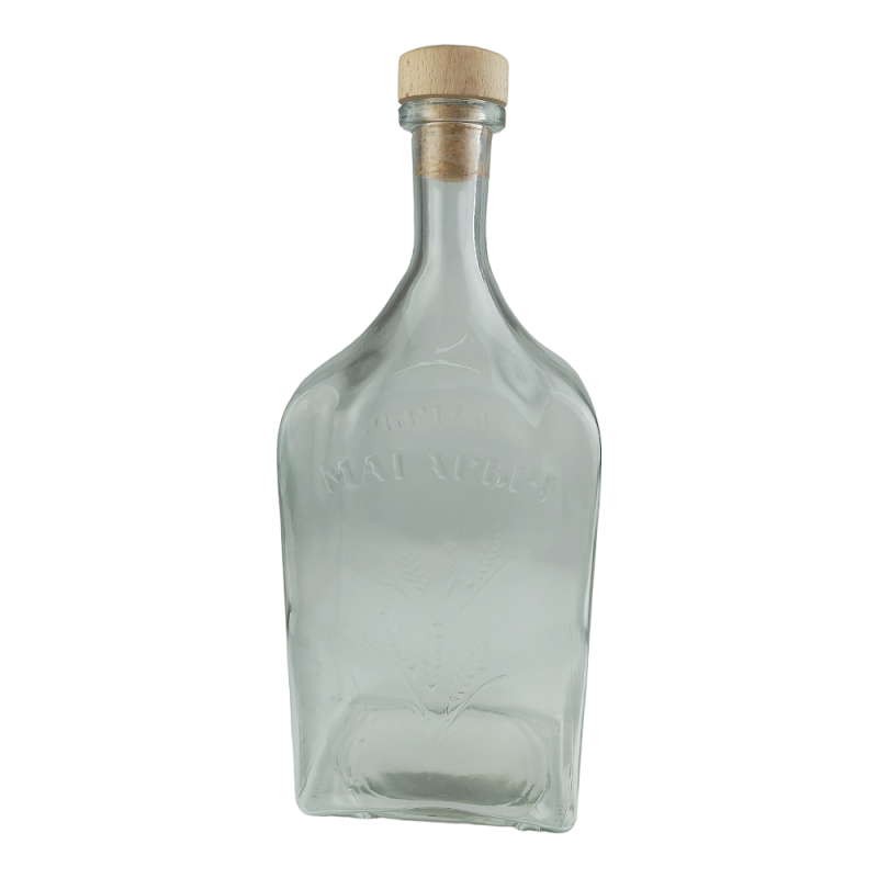 Пляшка скляна 3 л Магарич з кришкою 98189