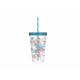 Стакан з трубочкою Herevin Colours Leaf 0,66 л 161448-011P