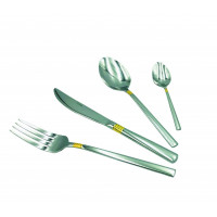 Набор столовый Con Brio 24 пр глянцевый Золото CB-3912