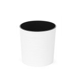 Горщик терасний Ламела Мальва Долото 25 см з вкладом 722 - Капучіно