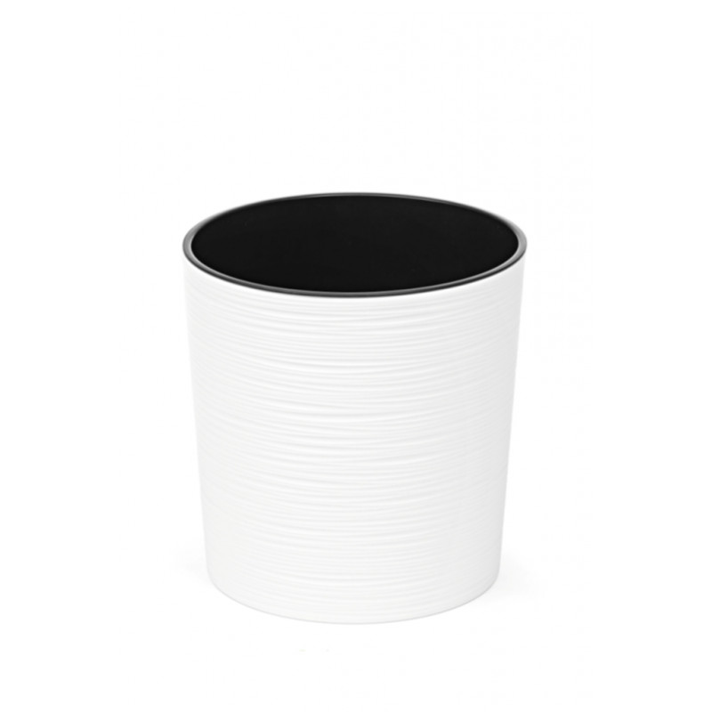 Горщик терасний Ламела Мальва Долото 25 см з вкладом 722 - Сірий