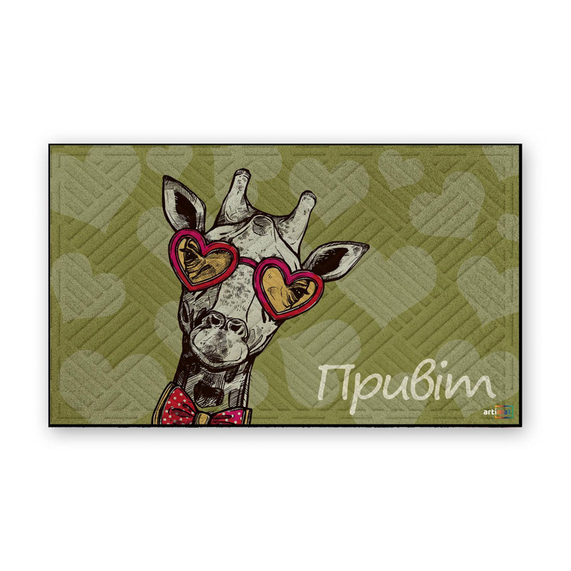 Килимок текстильний ДЗ 45*75 см Декор К-602-123 - Зелений